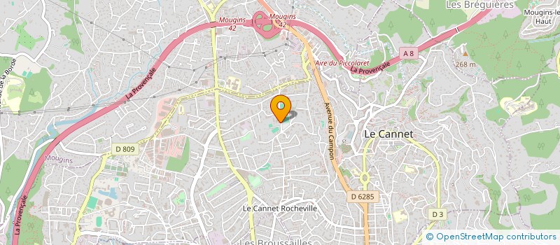 localisation de l'entreprise CTIM GIRAGLIA à LE CANNET