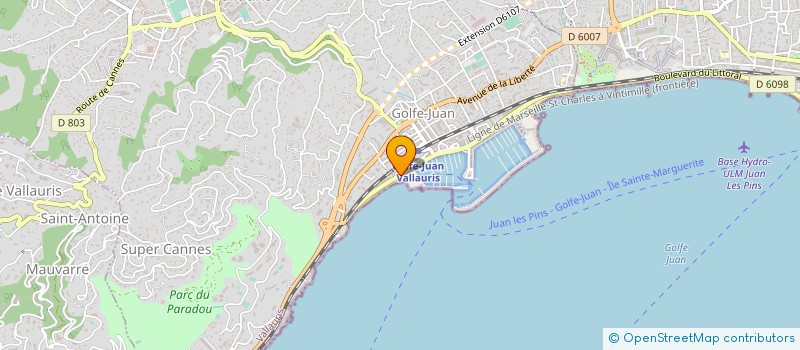 localisation de l'entreprise CTIM GOELETTE  VALLAURIS