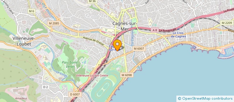 localisation de l'entreprise CTIM GRIMALDINES II à CAGNES-SUR-MER