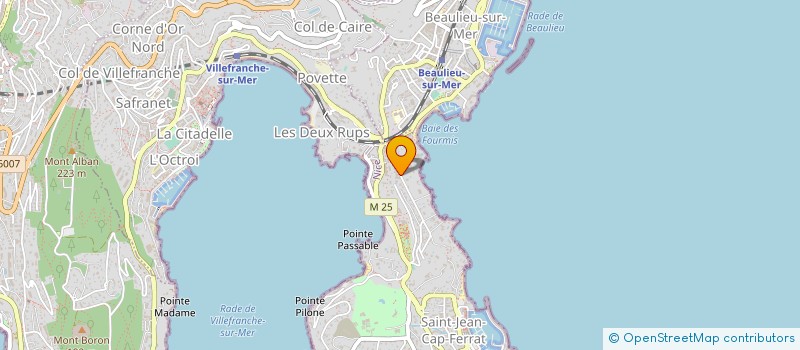 localisation de l'entreprise CTIM GUET DES GALERES  SAINT-JEAN-CAP-FERRAT