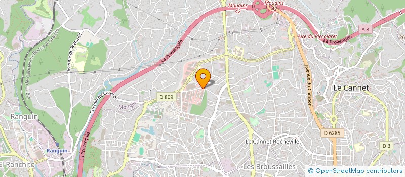 localisation de l'entreprise CTIM HELIOS à LE CANNET