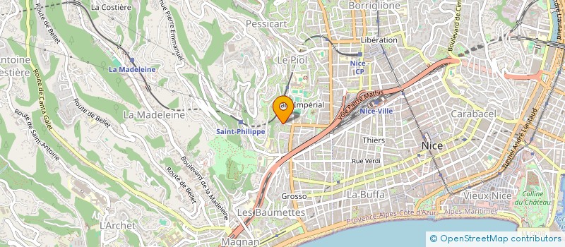 localisation de l'entreprise CTIM HERMITAGE  NICE