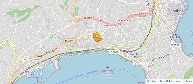 localisation de l'entreprise CTIM HORIZON BLEU à ANTIBES