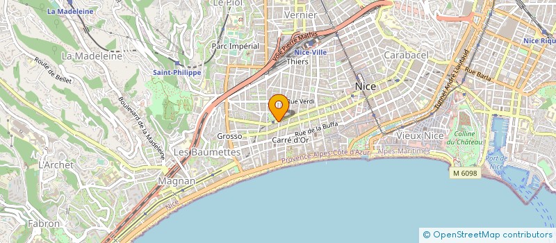 localisation de l'entreprise CTIM HUGO 61 à NICE