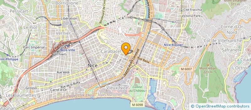 localisation de l'entreprise CTIM ILE DE FRANCE CO CA à NICE
