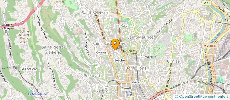 localisation de l'entreprise CTIM IRIS A à NICE