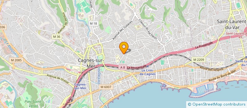 localisation de l'entreprise CTIM JARDINS DE ST EXUPERY  CAGNES-SUR-MER