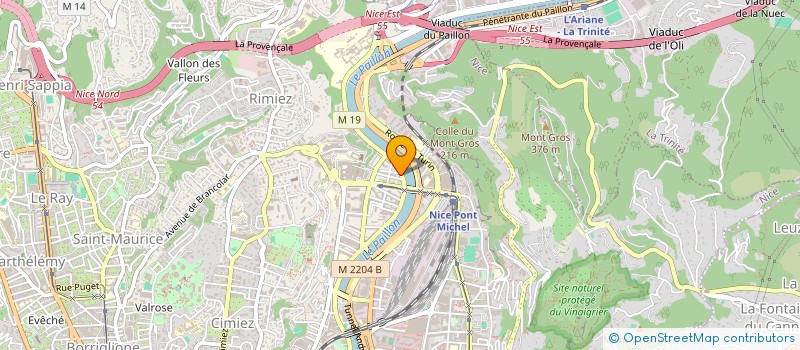 localisation de l'entreprise CTIM L ALBATROS à NICE