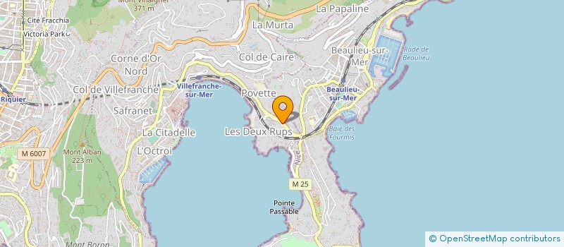 localisation de l'entreprise CTIM L'ANGE GARDIEN à VILLEFRANCHE SUR MER