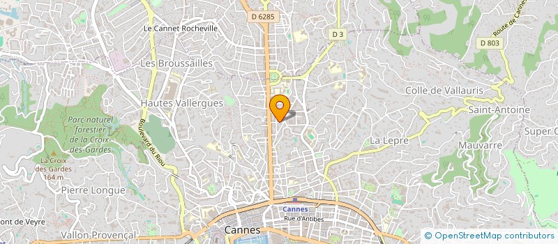 localisation de l'entreprise CTIM L'OXFORD à CANNES