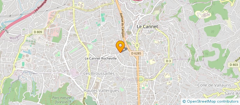 localisation de l'entreprise CTIM LA FARANDOLE à LE CANNET