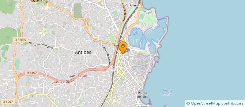 localisation de l'entreprise CTIM LA GOELETTE à ANTIBES
