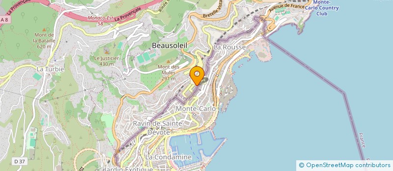 localisation de l'entreprise CTIM LA TOSCA à BEAUSOLEIL