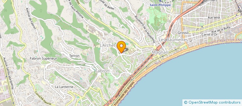localisation de l'entreprise CTIM LE BEAUDELAIRE à NICE
