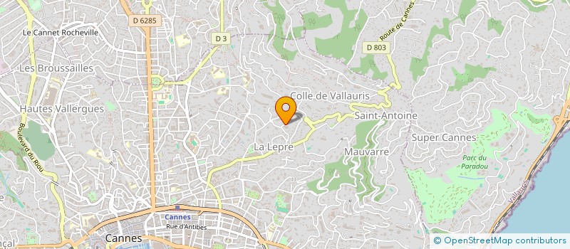 localisation de l'entreprise CTIM LE BENEFIAT  CANNES