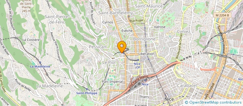 localisation de l'entreprise CTIM LE CEMBROS  NICE