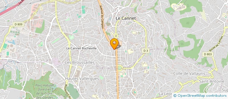 localisation de l'entreprise CTIM LE CHABLIS à LE CANNET