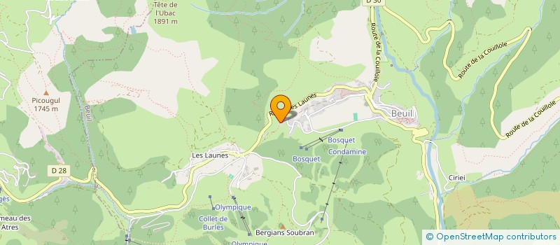 localisation de l'entreprise CTIM LE DEVENS  BEUIL