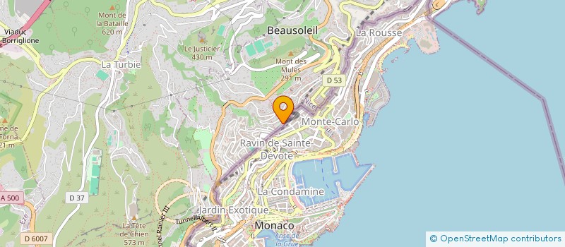 localisation de l'entreprise CTIM LE FETICHE à BEAUSOLEIL