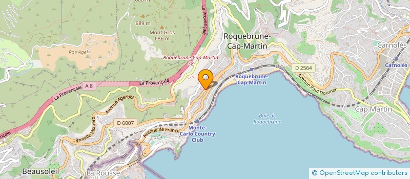 localisation de l'entreprise CTIM LE GOLDEN STAR à ROQUEBRUNE-CAP-MARTIN