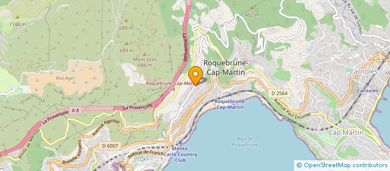 localisation de l'entreprise CTIM LE GOLFE BLEU à ROQUEBRUNE-CAP-MARTIN