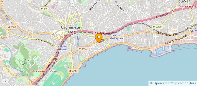 localisation de l'entreprise CTIM LE MERRYLAND à CAGNES-SUR-MER