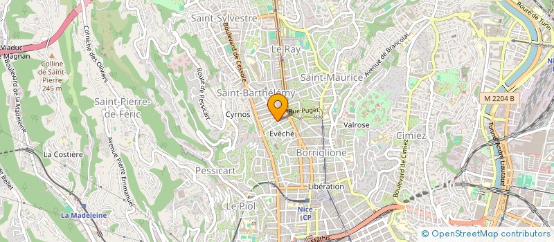 localisation de l'entreprise CTIM LE MONTCLAR à NICE