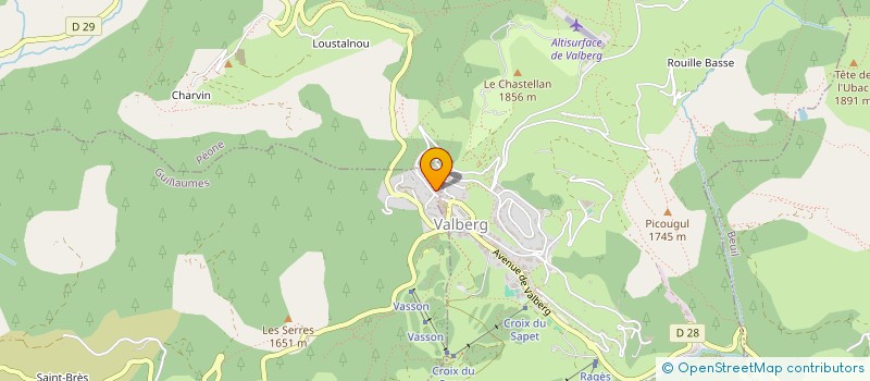 localisation de l'entreprise CTIM LE MONTE VERDE  PEONE