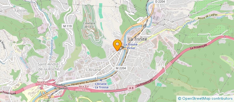 localisation de l'entreprise CTIM LE NIRVANA à NICE