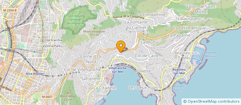 localisation de l'entreprise CTIM LE PANORAMIC à VILLEFRANCHE-SUR-MER