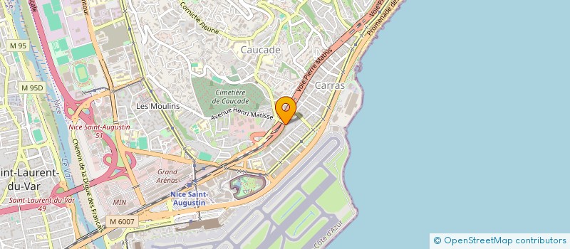 localisation de l'entreprise CTIM LE PLEIN SUD  NICE