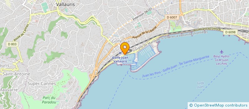 localisation de l'entreprise CTIM LE PRIMEROSE  VALLAURIS