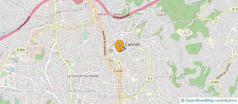 localisation de l'entreprise CTIM LE RHODES à LE CANNET