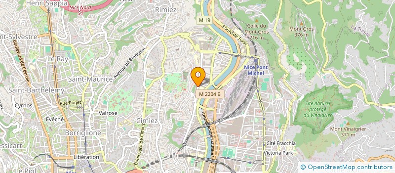 localisation de l'entreprise CTIM LE RIVE DROITE à NICE