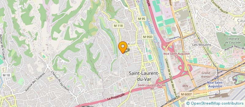 localisation de l'entreprise CTIM LE SAGITTAIRE à SAINT-LAURENT-DU-VAR