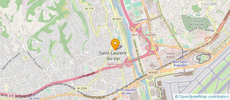 localisation de l'entreprise CTIM LE SAINT BAZILE à SAINT-LAURENT-DU-VAR