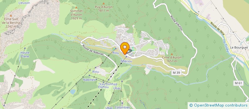 localisation de l'entreprise CTIM LE ST MORITZ  SAINT-ETIENNE-DE-TINEE