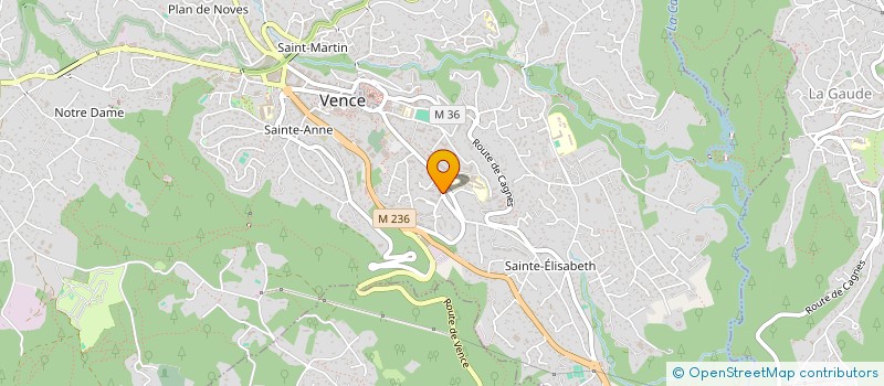 localisation de l'entreprise CTIM LE VAL CLAIR  VENCE