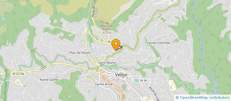 localisation de l'entreprise CTIM LE VALMER  VENCE