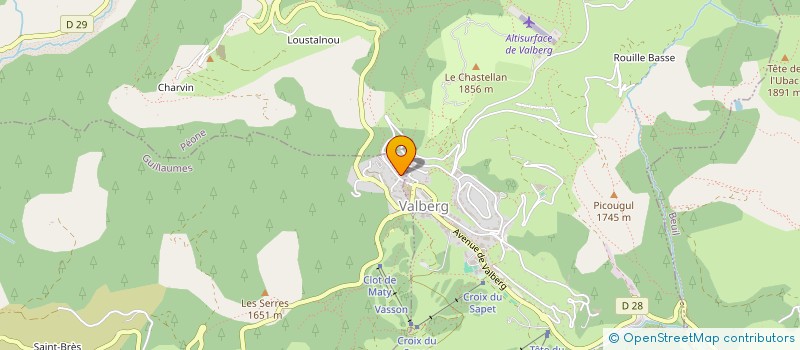 localisation de l'entreprise CTIM LES CAMPANULES  PEONE