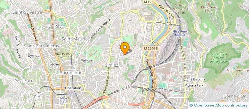 localisation de l'entreprise CTIM LES COLLINES DE CIMIEZ à NICE