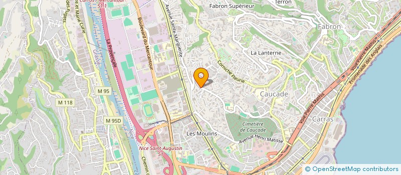 localisation de l'entreprise CTIM LES DRYADES  NICE