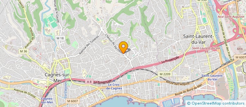 localisation de l'entreprise CTIM LES EGLANTINES à CAGNES-SUR-MER