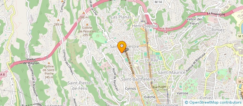 localisation de l'entreprise CTIM LES ERVENCHES  NICE