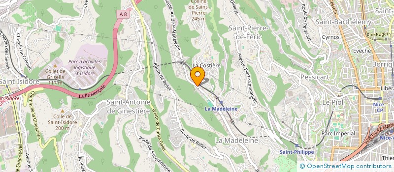 localisation de l'entreprise CTIM LES ETOILES                   147 E  NICE