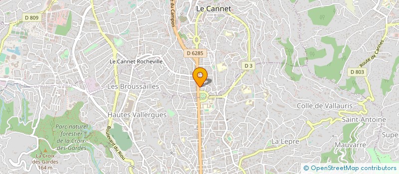 localisation de l'entreprise CTIM LES GERANIUMS à LE CANNET