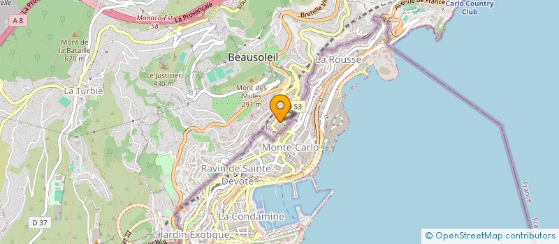 localisation de l'entreprise CTIM LES GLYCINES à BEAUSOLEIL