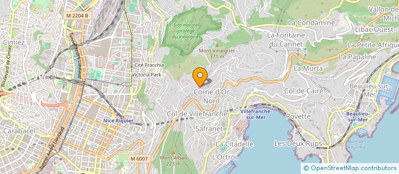 localisation de l'entreprise CTIM LES HAUTS DE VILLEFRANCHE à NICE