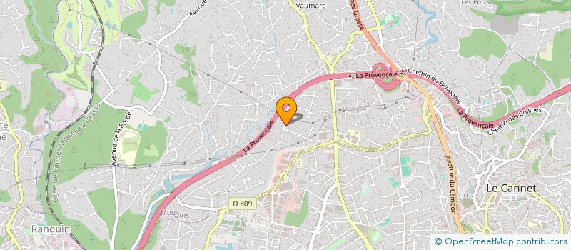 localisation de l'entreprise CTIM LES JASMINS  MOUGINS