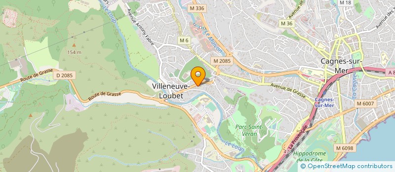 localisation de l'entreprise CTIM LES JOURS HEUREUX à VILLENEUVE-LOUBET